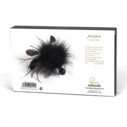 BIJOUX - POLVO DE PLUMAS CON POMPONES