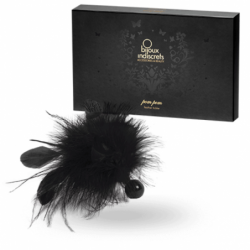 BIJOUX - POLVO DE PLUMAS CON POMPONES