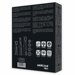 JUGUETES PARA ADICTOS - JUEGO DE 7 ANILLOS PARA EL PENE DE SILICONA FLEXIBLE