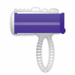 AMOR CASUAL - ANILLO PARA LENGUA VIBRATORIO MORADO
