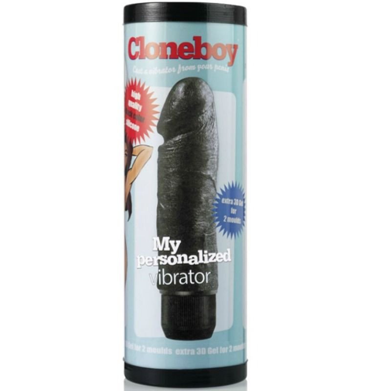 CLONEBOY - CLONADOR DE PENE CON VIBRACIÓN, NEGRO