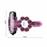 BAILE - ANILLO DE SILICONA CON 10 RITMOS DE LENGUA Y VIBRACIÓN ROSA
