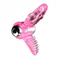 BAILE - ANILLO VIBRADOR ROSA SWEET ABS DE 10 RITMOS PARA PENE