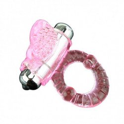 BAILE - ANILLO VIBRADOR ROSA SWEET ABS DE 10 RITMOS PARA PENE