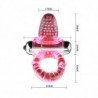 BAILE - ANILLO VIBRADOR ROSA SWEET ABS DE 10 RITMOS PARA PENE
