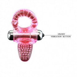 BAILE - ANILLO VIBRADOR ROSA SWEET ABS DE 10 RITMOS PARA PENE