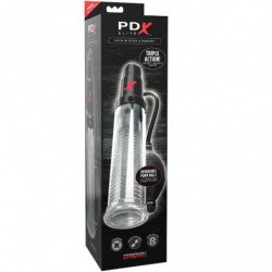 PDX ELITE - SUCK N PUMP STROKER VIBRATORIO MASTURBADOR CON BOMBA DE SUCCIÓN