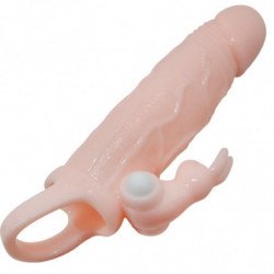 BAILE - FUNDA PARA PENE DE HOMBRE VALIENTE CON CONEJO Y CARNE DE DOBLE MOTOR 16,5 CM