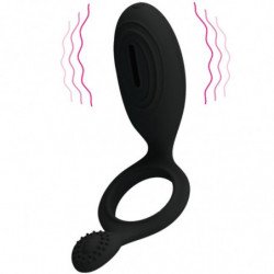 PRETTY LOVE ANILLO VIBRADOR CON ESTIMULADOR ETHEL