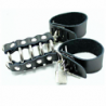 OHMAMA FETISH - JAULA PARA PENE CON ANILLOS METÁLICOS Y CORREAS DE CUERO