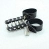 OHMAMA FETISH - JAULA PARA PENE CON ANILLOS METÁLICOS Y CORREAS DE CUERO