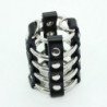 OHMAMA FETISH - JAULA PARA PENE CON ANILLOS METÁLICOS Y CORREAS DE CUERO