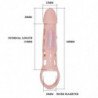 BAILE FUNDA EXTENSORA PENE CON VIBRACION Y STRAP 13.5 CM