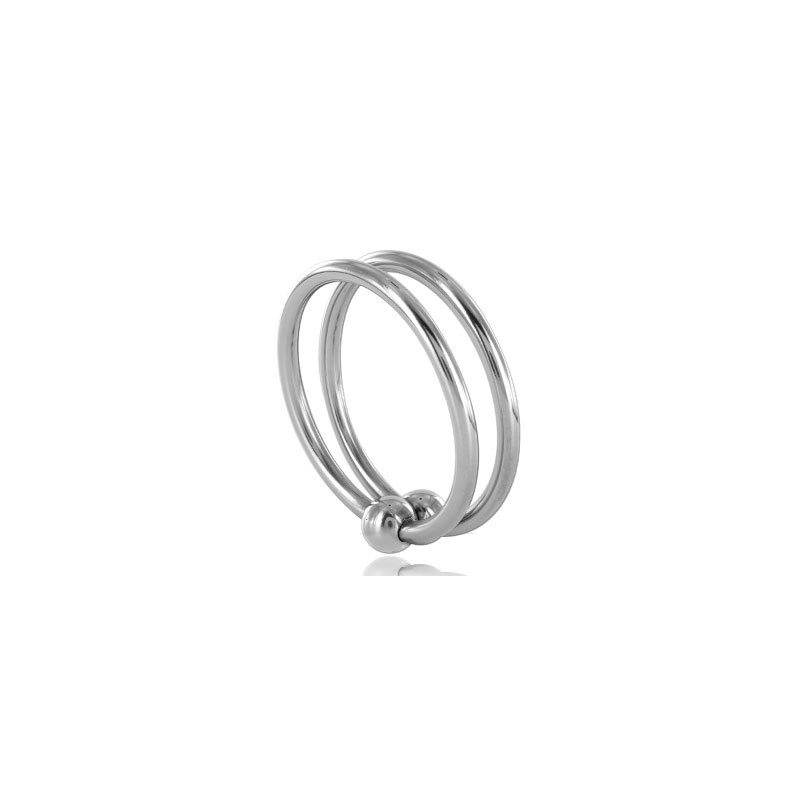 METAL DURO - ANILLO DE DOBLE CRISTAL DE 28 MM