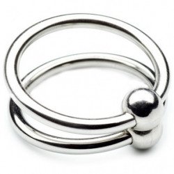 METAL DURO - ANILLO DE DOBLE CRISTAL DE 28 MM