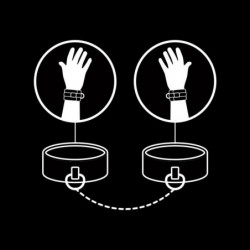 FETISH SUBMISSIVE - ESPOSAS DE CUERO VEGANO CON FORRO DE NOPRENE