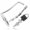 ANILLO METÁLICO DURO PARA TESTÍCULOS CON TAPÓN DE CASTIDAD URETRAL