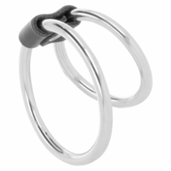 OSCURIDAD - ANILLO DOBLE DE METAL PARA EL PENE