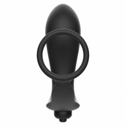 JUGUETES PARA ADICTOS - TAPÓN ANAL VIBRATORIO CON ANILLO PARA EL PENE