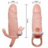 BAILE - FUNDA PARA PENE BRAVE MAN CON ESTIMULACIÓN DE CLÍTORIS Y ANAL, COLOR CARNE, 16,5 CM