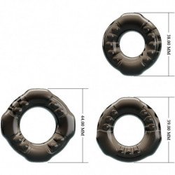 BAILE - ANILLOS PARA EL PENE YVONNE SET DE 3 ANILLOS PARA EL PENE
