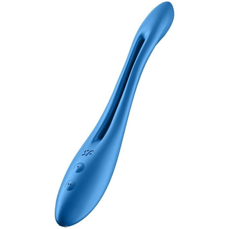 SATISFACTOR - VIBRADOR MULTIUSOS ELÁSTICO AZUL