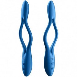 SATISFACTOR - VIBRADOR MULTIUSOS ELÁSTICO AZUL