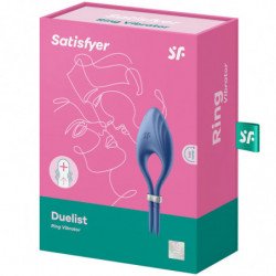 SATISFACTOR - ANILLO VIBRADOR DUELISTA AZUL