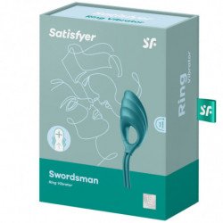 SATISFACTOR - ANILLO VIBRADOR SWORDSMAN VERDE