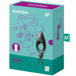 SATISFYER - ANILLO VIBRADOR SNIPER NEGRO
