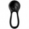 SATISFACTOR - MAJESTIC VIBRADOR DE DOBLE ANILLO NEGRO