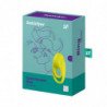 SATISFACTOR - ESPECTACULAR VIBRADOR DE DOBLE ANILLO AMARILLO