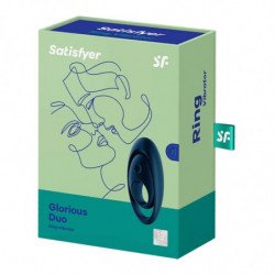 SATISFACTOR - GLORIOSO VIBRADOR DE DOBLE ANILLO AZUL