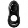 SATISFACTOR - VIBRADOR DE DOBLE ANILLO LEGENDARIO NEGRO