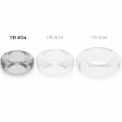 POWERING SUPER FLEXIBLE Y RESISTENTE ANILLO PENE  3.8CM PR04 CLEAR