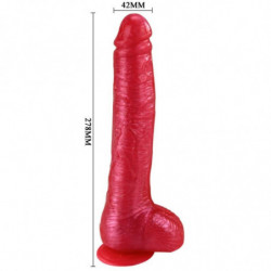 BAILE - DILDO ROSA REALISTA CON VENTOSA