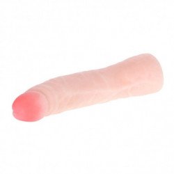 BAILE - DILDO DE SILICONA CON TACTO DE PIEL REALISTA DE 19 CM, COLOR DE CAJA ALEATORIO