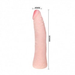 BAILE - DILDO DE SILICONA CON TACTO DE PIEL REALISTA DE 19 CM, COLOR DE CAJA ALEATORIO