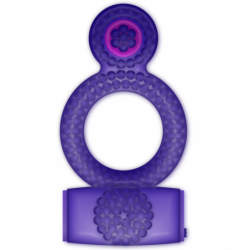 AMOR CASUAL - ANILLO VIBRADOR DOBLE PLACER MORADO