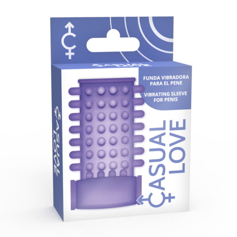AMOR CASUAL - ANILLO VIBRADOR CON FUNDA MORADA
