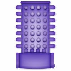 AMOR CASUAL - ANILLO VIBRADOR CON FUNDA MORADA