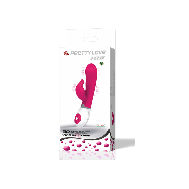 PRETTY LOVE - VIBRADOR DE COQUETEO CON ESTIMULADOR FELIX