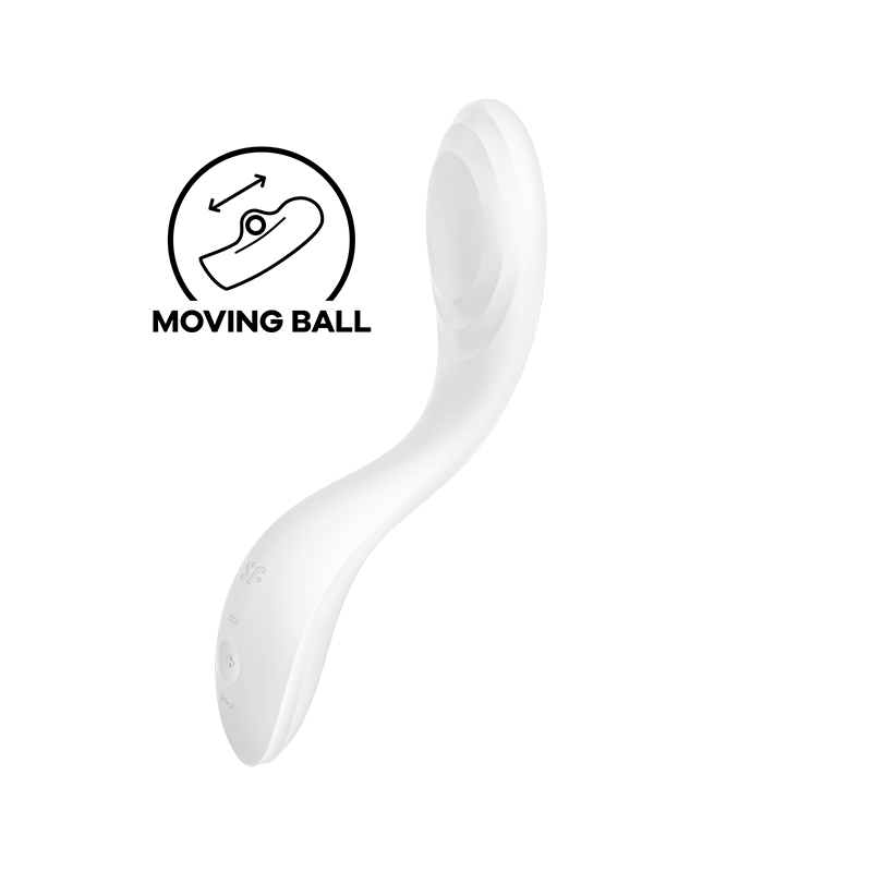 SATISFACTOR - VIBRADOR DE PUNTO G DE PLACER RRROLLING BLANCO