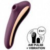 SATISFYER DUAL KISS ESTIMULADOR CLITORIS - PURPURA