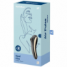 SATISFACTOR - VIBRADOR DE PULSO DE AIRE DOBLE BESO NEGRO