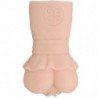 CRAZY BULL - MASTURBADOR VAGINAL DE PIEL DE AGUA CON VIBRADORES