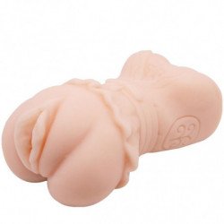CRAZY BULL - MASTURBADOR VAGINAL DE PIEL DE AGUA CON VIBRADORES