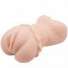 CRAZY BULL - MASTURBADOR VAGINAL DE PIEL DE AGUA CON VIBRADORES