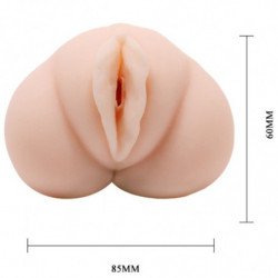 CRAZY BULL - MASTURBADOR VAGINAL DE PIEL DE AGUA CON VIBRADORES