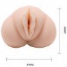 CRAZY BULL - MASTURBADOR VAGINAL DE PIEL DE AGUA CON VIBRADORES